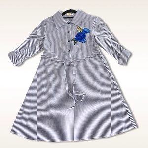 Love Notes Stripped Shirt Dress size Small